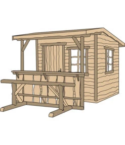 Weka Gartenhaus Nature 1, Ca. B287/H251/T331 Cm -Wurzel Herz Verkaufsgeschäft 1807122 WE DE 002 GARTENHAUSNATURE3GR1