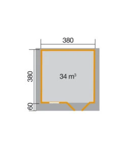Weka Gartenhaus 136 Gr. 2, Ca. B460/H266/T454 Cm -Wurzel Herz Verkaufsgeschäft 1808112 BildD 001 BBH45mmKempten3V60Gr2