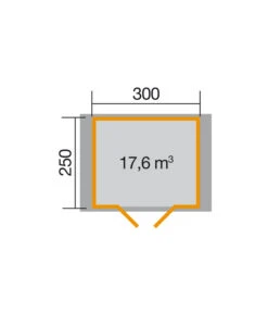 Weka Gartenhaus Premium 45 -Wurzel Herz Verkaufsgeschäft 1808732 BildD 001 BBH45mmRiodeJaneiroGr1