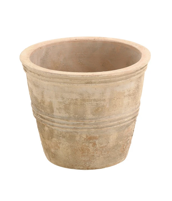 Terrakotta-Topf Grado, Rund, Antik-terrakotta 1 Terrakotta-Topf Grado, Rund, Antik-terrakotta