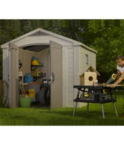 Keter Kunststoffgerätehaus Factor 8x11, Ca. B256,5/H243/T331,5 Cm -Wurzel Herz Verkaufsgeschäft 3037967 WE MO 002 KeterGeraetehaus