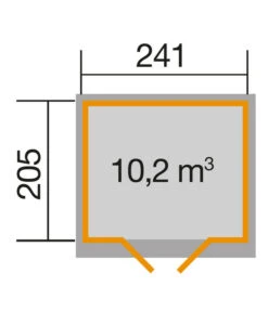 Weka Gartenhaus 218 -Wurzel Herz Verkaufsgeschäft 3395381 WE DE 001 WekaGartenhaus218Natur
