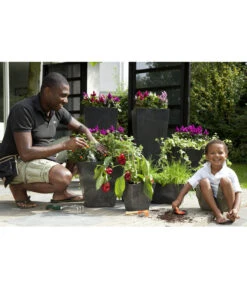 Artstone Kunststoff-Topf Ella -Wurzel Herz Verkaufsgeschäft 3930096 WE MO 001 KunststofftopfElla40x40schwarz