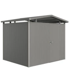 Biohort Metallgerätehaus Panorama® P3, Quarzgrau