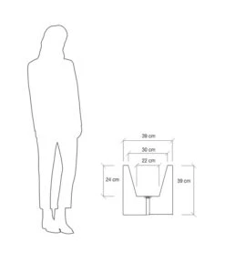 Farmet Kunststoff-Pflanzkübel Atlantis, Doppelwandig Mit Bewässerungssystem, Dunkelanthrazit -Wurzel Herz Verkaufsgeschäft 4110029 WE DE 004 ATLANTISRechteckigerDoppelwandigerPflanzkuebel39x39x39cmhochmitBewaesserungssystemDUNKELANTHRAZIT