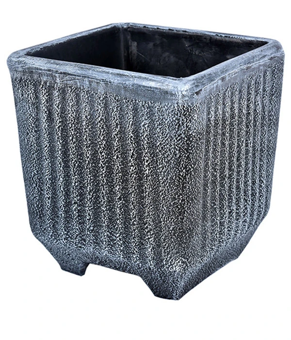 Roto Kunststoff-Pflanztopf Twist, Quadratisch, Grau, Ca. B36,5/H40/T36,5 Cm 1 Roto Kunststoff-Pflanztopf Twist, Quadratisch, Grau, Ca. B36,5/H40/T36,5 Cm