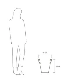 Farmet Kunststoff-Pflanzkübel Pegasus -Wurzel Herz Verkaufsgeschäft 4185336 WE DE 004 PEGASUSKonischerPflanzkuebelDurchmesser40cm37cmhochLILA