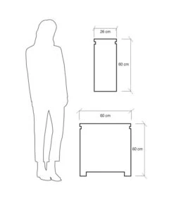 Farmet Kunststoff-Pflanzkasten Orto Di Giulio, Ca. B60/H60/T26 Cm -Wurzel Herz Verkaufsgeschäft 4186466 WE DE 004 VertikalerGartenORTODIGIULIOsmallsize60x26x60cmhochSTEINBEIGE