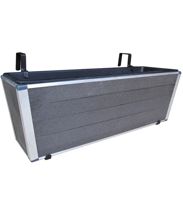 Dehner WPC-Balkonkasten, Ca. B60,5/H20,5/T19,5 Cm, Anthrazit 1 Dehner WPC-Balkonkasten, Ca. B60,5/H20,5/T19,5 Cm, Anthrazit