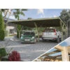 Weka Y-Doppelcarport 612 Ohne Dacheindeckung, Ca. B592/H250/T606 Cm