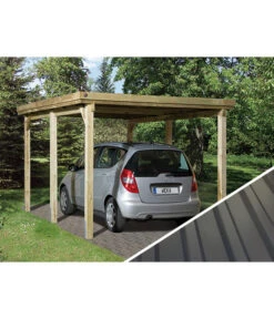 Weka Carport 617, Mit Stahldach