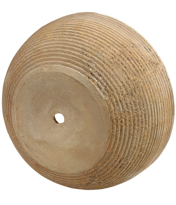 Dehner Terrakotta-Schale Rillen, Rund, Antik-braun 2 Dehner Terrakotta-Schale Rillen, Rund, Antik-braun – Bild 2