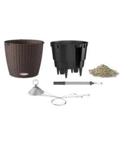 LECHUZA® Kunststoff-Hängeampel Nido Cottage -Wurzel Herz Verkaufsgeschäft 5181235 WE DE 001 LechuzaHaengeampelNidoCottageBraun