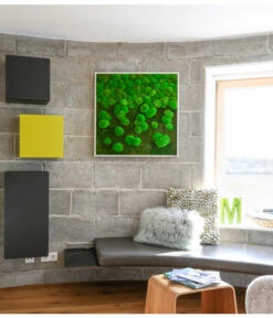 StyleGREEN Bild Aus Wald- Und Kugelmoos Im Verlauf, Ca. B80/H80/T7 Cm -Wurzel Herz Verkaufsgeschäft 6429807 WE MO 001 Wald KugelmoosbildVerlauf80x80cm