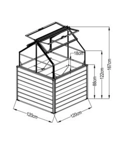 Westmann Hochbeet Store & Grow, Ca. B120/H169/T120 Cm -Wurzel Herz Verkaufsgeschäft 6610711 WE DE 001 50NorthHochbeet