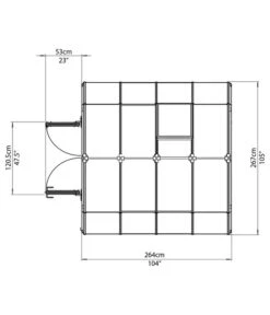 Rion Green Gewächshaus Grand Gardener, Inkl. Fundament 23 Rion Green Gewächshaus Grand Gardener, Inkl. Fundament -Wurzel Herz Verkaufsgeschäft 6611016 WE DE 002 50NorthGewaechshausGrandGardener