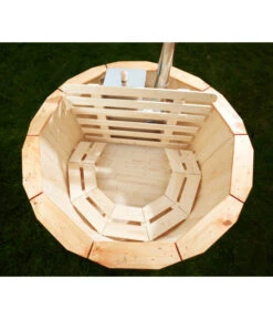 Wolff Finnhaus Badebottich Grauer Einsatz, Ca. Ø200/H100 Cm -Wurzel Herz Verkaufsgeschäft 6618250 WE DE 002 FinnhausWhirlpool