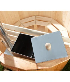 Wolff Finnhaus Badebottich Grauer Einsatz, Ca. Ø200/H100 Cm -Wurzel Herz Verkaufsgeschäft 6618250 WE DE 003 FinnhausWhirlpool