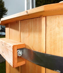 Wolff Finnhaus Badebottich Grauer Einsatz, Ca. Ø200/H100 Cm -Wurzel Herz Verkaufsgeschäft 6618250 WE DE 004 FinnhausWhirlpool