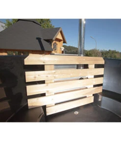 Wolff Finnhaus Badebottich Grauer Einsatz, Ca. Ø200/H100 Cm -Wurzel Herz Verkaufsgeschäft 6618250 WE DE 005 FinnhausWhirlpool