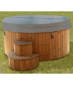 Wolff Finnhaus Badebottich Grauer Einsatz, Ca. Ø200/H100 Cm -Wurzel Herz Verkaufsgeschäft 6618250 WE MO 002 FinnhausWhirlpool