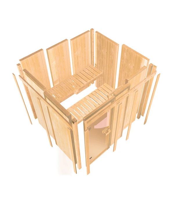 Wolff Finnhaus Innensauna De Luxe Gaia, Ca. B210/H202/T210 Cm 10 Wolff Finnhaus Innensauna De Luxe Gaia, Ca. B210/H202/T210 Cm – Bild 10