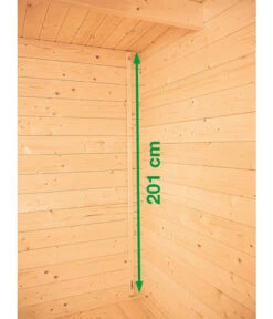 Wolff Finnhaus Gartenhaus Pulti 34-B Typ 4, Inkl. Seitendach C, Ca. B630/H217/T300 Cm -Wurzel Herz Verkaufsgeschäft 6618920 WE DE 009 FinnhausGartenhaus