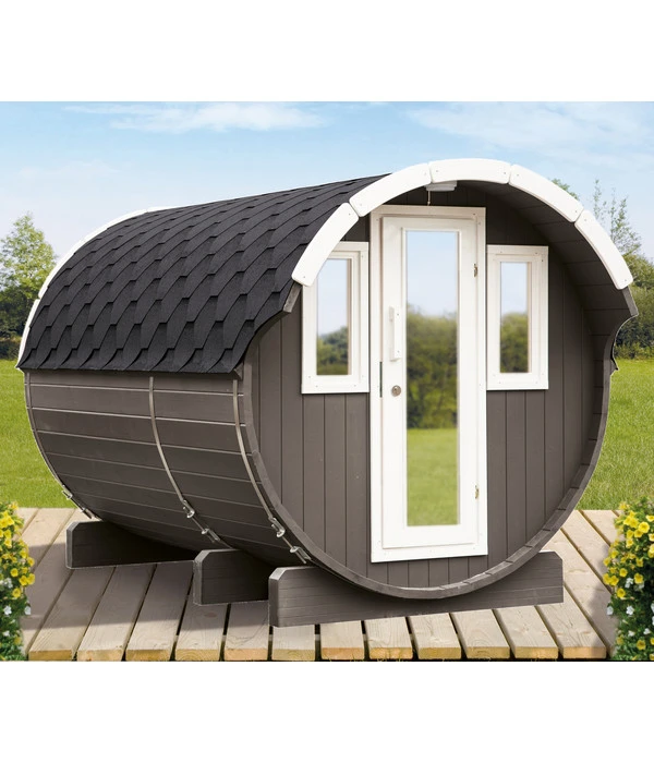 Wolff Finnhaus Saunafass Basic 330 Montiert, Ca. B205/H210/T330 Cm 2 Wolff Finnhaus Saunafass Basic 330 Montiert, Ca. B205/H210/T330 Cm – Bild 2