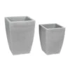 Farmet Kunststoff-Topf-Set Hydrus, Quadratisch, Grau, 2-teilig