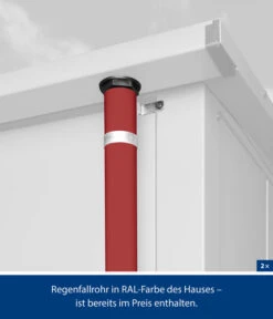 Hörmann Berry-Gerätehaus Classic-S Typ 1, Ca. B258,8/H216/T121,3 Cm 16 Hörmann Berry-Gerätehaus Classic-S Typ 1, Ca. B258,8/H216/T121,3 Cm -Wurzel Herz Verkaufsgeschäft 6668297 WE DE 003 HoermannMetallgeraetehaus