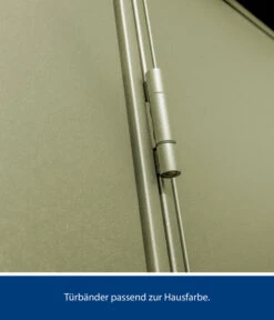 Hörmann Berry-Gerätehaus Modern-P Typ 2, Ca. B247,9/H232,3/T283,4 Cm -Wurzel Herz Verkaufsgeschäft 6670244 WE DE 007 HoermannMetallgeraetehaus