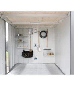 Biohort Gerätehaus Neo A, Silber/quarzgrau 6 Biohort Gerätehaus Neo A, Silber/quarzgrau -Wurzel Herz Verkaufsgeschäft 6716732 WE DE 003 BiohortInnenausstattung Neo Detail 1