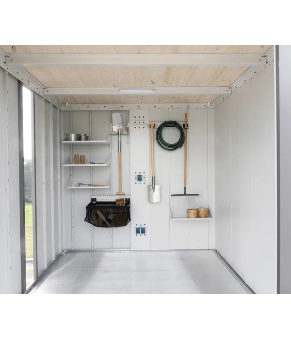 Biohort Gerätehaus Neo A, Silber/quarzgrau 3 Biohort Gerätehaus Neo A, Silber/quarzgrau – Bild 3