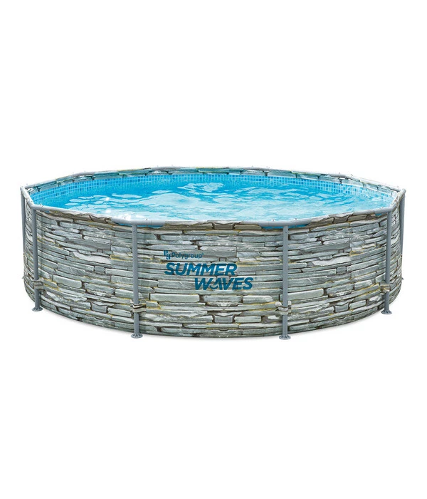 Summer Waves Frame Pool Steinoptik 1 Summer Waves Frame Pool Steinoptik