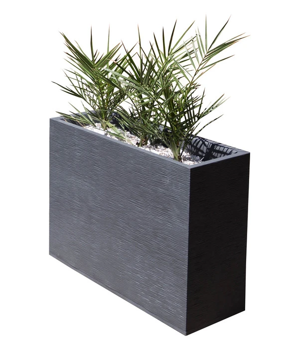 EDA-plastiques Kunststoff-Kasten Graphit, Gerillt, Anthrazit 2 EDA-plastiques Kunststoff-Kasten Graphit, Gerillt, Anthrazit – Bild 2