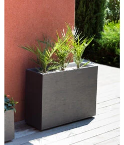 EDA-plastiques Kunststoff-Kasten Graphit, Gerillt, Anthrazit 7 EDA-plastiques Kunststoff-Kasten Graphit, Gerillt, Anthrazit -Wurzel Herz Verkaufsgeschäft 6763932 WE MO 001 PflanzkastenGrap79cm