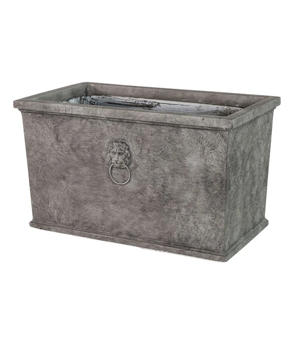 Dehner Leichtbeton-Kasten Windsor, Rechteckig, Grau 2 Dehner Leichtbeton-Kasten Windsor, Rechteckig, Grau – Bild 2