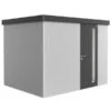 Biohort Gerätehaus Neo 2C, Silber/dunkelgrau