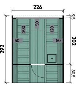 Wolff Finnhaus Saunafass Premium Finja 2 Bausatz, Thermoholz, Ca. B226/H252/T292 Cm 5 Wolff Finnhaus Saunafass Premium Finja 2 Bausatz, Thermoholz, Ca. B226/H252/T292 Cm -Wurzel Herz Verkaufsgeschäft 6927800 WE DE 001 FinnhausSaunaThermo