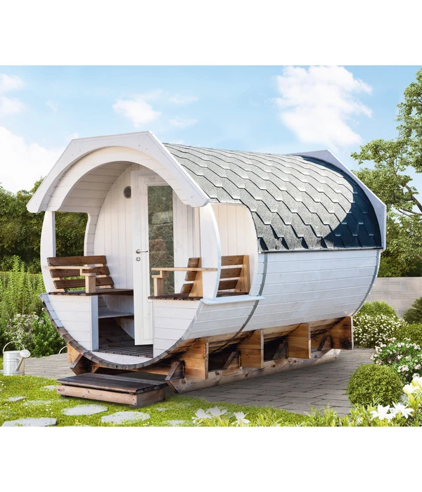 Wolff Finnhaus Saunafass Premium Finja 2 Bausatz, Thermoholz, Ca. B226/H252/T292 Cm 2 Wolff Finnhaus Saunafass Premium Finja 2 Bausatz, Thermoholz, Ca. B226/H252/T292 Cm – Bild 2