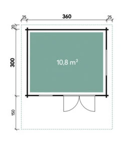 Wolff Finnhaus Gartenhaus Nordkap 70-A -Wurzel Herz Verkaufsgeschäft 6930697 WE DE 001 FinnhausBBHNordkap70A