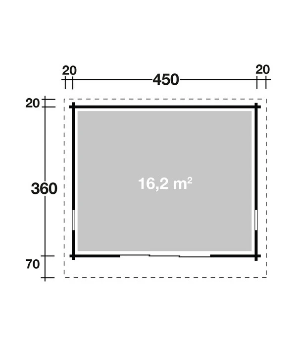 Wolff Finnhaus Gartenhaus Trondheim 70-D XL, Inkl. Schiebetür Links, Ca. B490/H256/T450 Cm 3 Wolff Finnhaus Gartenhaus Trondheim 70-D XL, Inkl. Schiebetür Links, Ca. B490/H256/T450 Cm – Bild 3