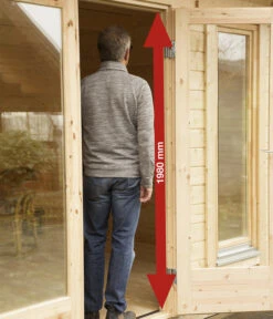 Wolff Finnhaus Gartenhaus Trondheim 70-A XL, Inkl. Lounge 400 Rechts, Ca. B780/H256/T390 Cm -Wurzel Herz Verkaufsgeschäft 6931547 WE DE 004 FinnhausTrondheim