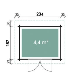 Wolff Finnhaus Gartenhaus WPC-Trend B, Ca. B280/H222/T240 Cm -Wurzel Herz Verkaufsgeschäft 6931687 WE DE 001 FinnhausWPCTrend