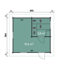 Wolff Finnhaus Saunahaus De Luxe Keijo 70, Ca. B459/H257/T465 Cm -Wurzel Herz Verkaufsgeschäft 6934285 WE DE 001 SaunahausdeluxeKeijo70Vollglastuer