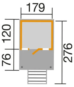 Weka Kinderstelzenhaus Tommy, Ca. B229/H282/T276 Cm -Wurzel Herz Verkaufsgeschäft 6950745 WE DE 001 WekaKinderstelzenhaus
