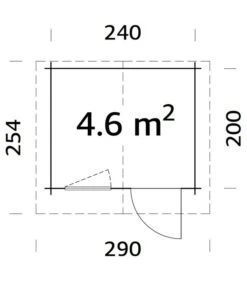 Palmako Gartenhaus Emma, Ca. B290/H222/T254 Cm -Wurzel Herz Verkaufsgeschäft 6974323 WE BG 001 PalmakoGartenhausEmma
