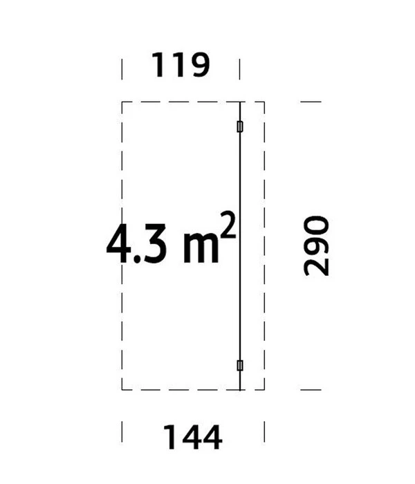 Palmako Schleppdach Für Gartenhäuser, Ca. B169/H250/T290 Cm 3 Palmako Schleppdach Für Gartenhäuser, Ca. B169/H250/T290 Cm – Bild 3