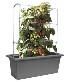 Magnus Kunststoff-Blumenkasten, Rechteckig. Ca. B98/H37/T38 Cm -Wurzel Herz Verkaufsgeschäft 6997449 WE FS 003 MagnusKunststoffBlumenkastengrau