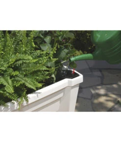 KHW Kunststoff-Pflanzkasten Calypso, Inkl. Spalier Und Rollen -Wurzel Herz Verkaufsgeschäft 967331 WE DE 002 KHWKunststoffPflanzkastenCalypsoinklSpalierundRollenweiss